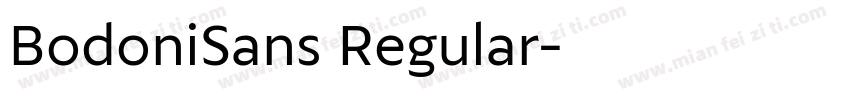 BodoniSans Regular字体转换